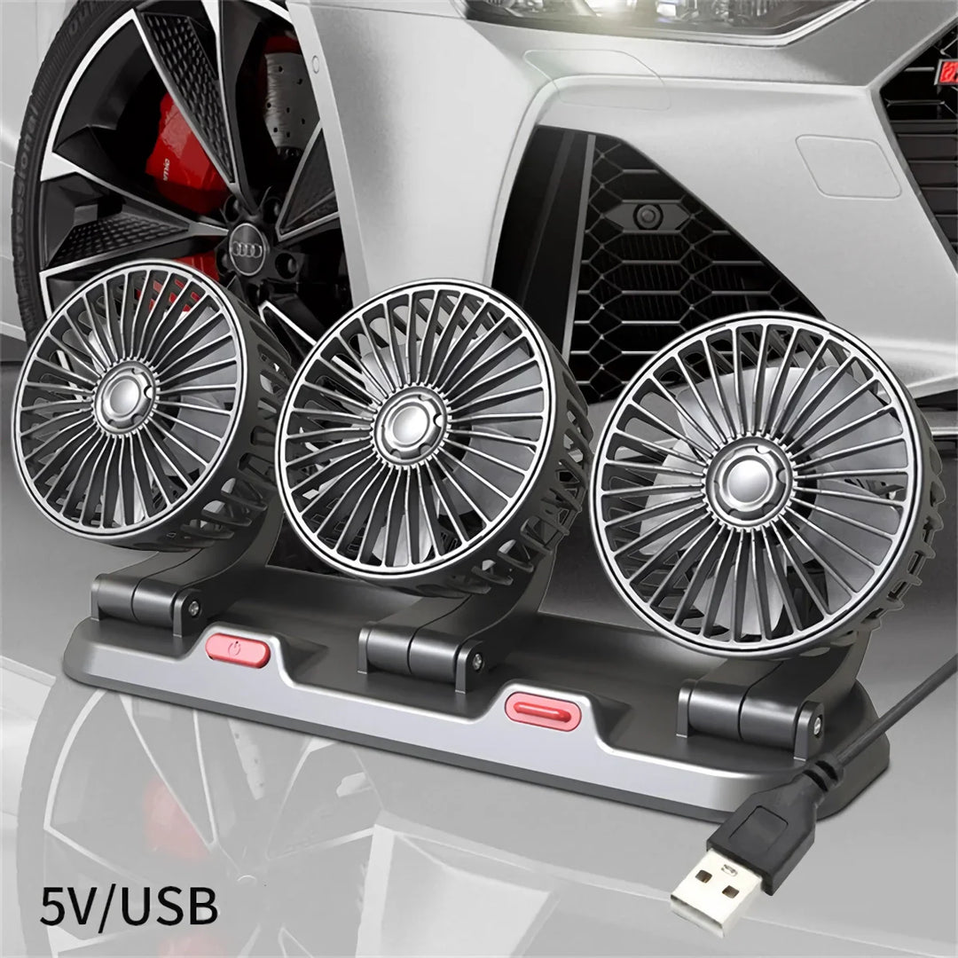 Adjustable 3-Head Electric Fan | Bowlift