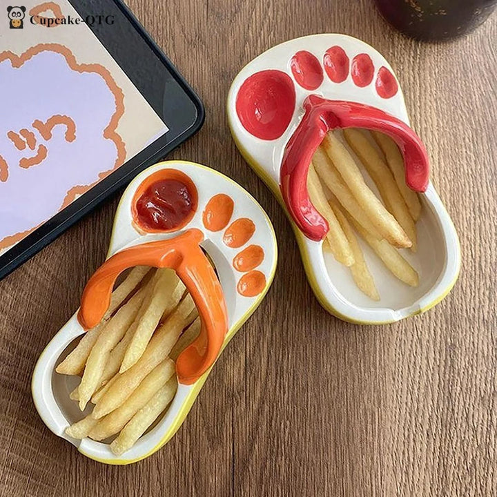 BowLift | Ceramic Flip Flop Food Serving Bowl