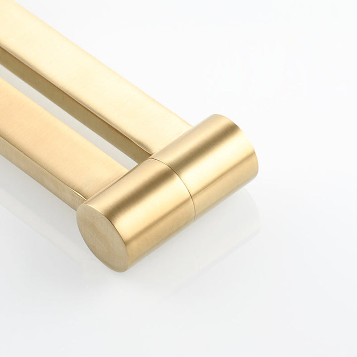 BowLift | 1-handle brushed nickel widespread faucet 1 hole wall-mounted bathroom faucet with brass