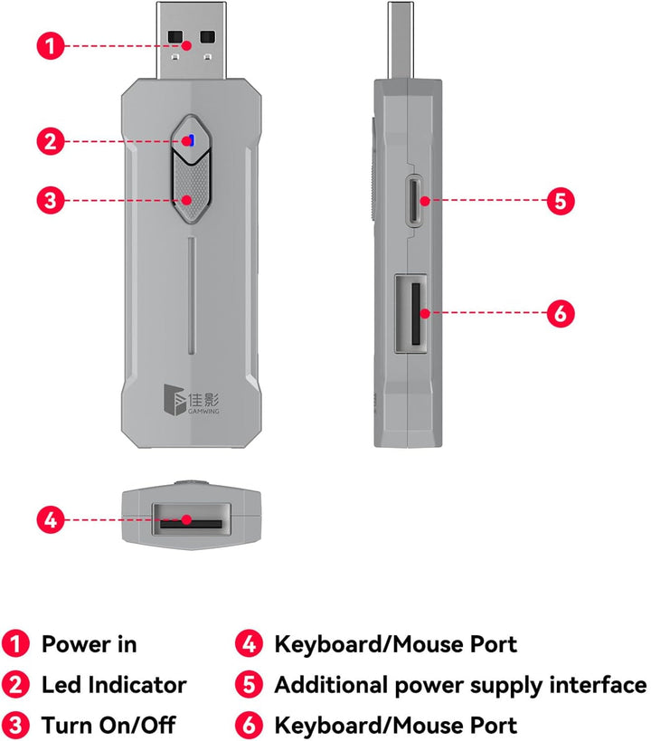 BowLift | RGB Gaming Keyboard and Mouse Combo – Ergonomic Controller Adapter Set – Zyvorn