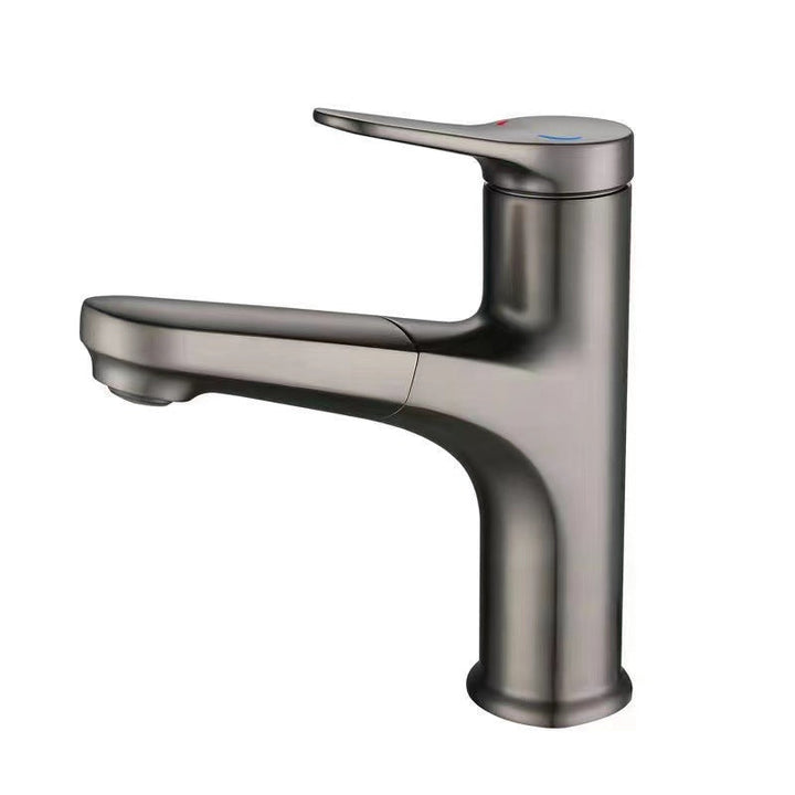 BowLift | Modern Style Sink Faucet Single Handle Low Arc Pull Out Copper Sink Faucet