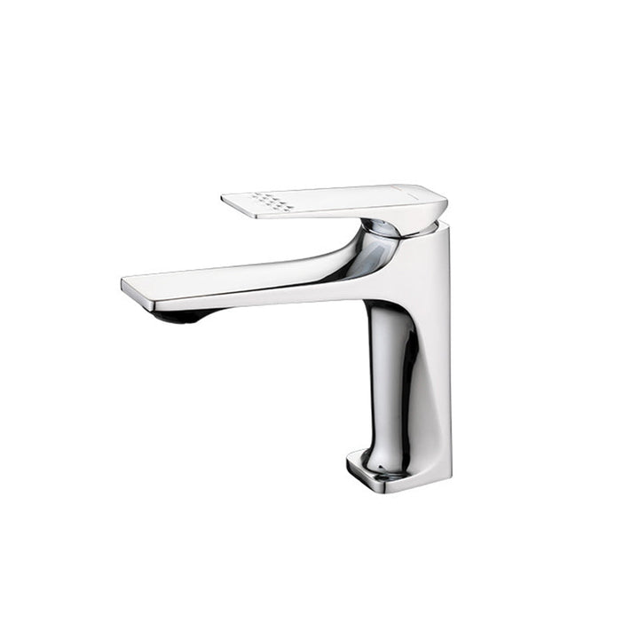 BowLift | Modern Bathroom Faucet Brass Deep Curve Lever Handle with Faucet Hose