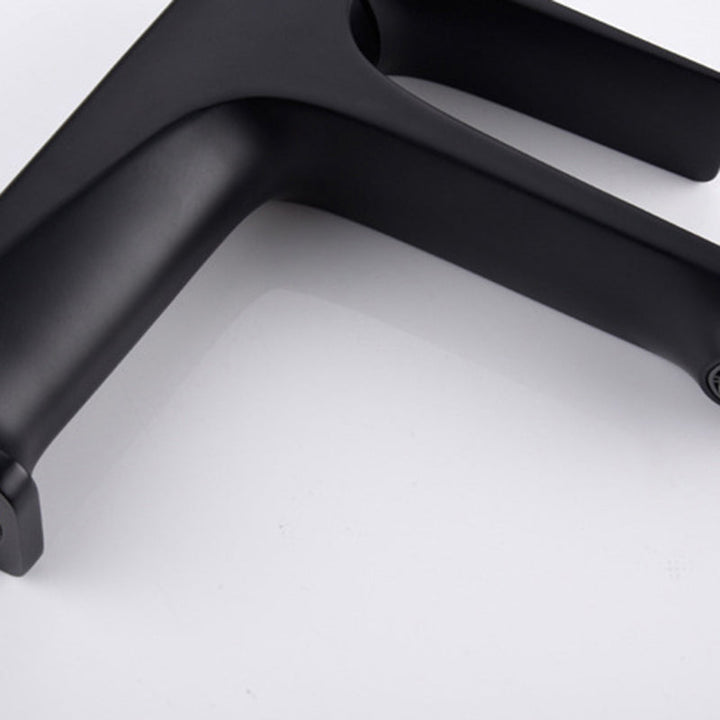 BowLift | Modern Bathroom Faucet Brass Deep Curve Lever Handle with Faucet Hose