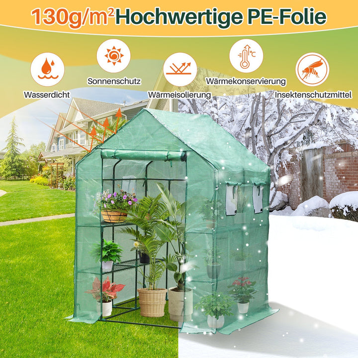 Greenhouse Film Greenhouse with Shelves | Bowlift