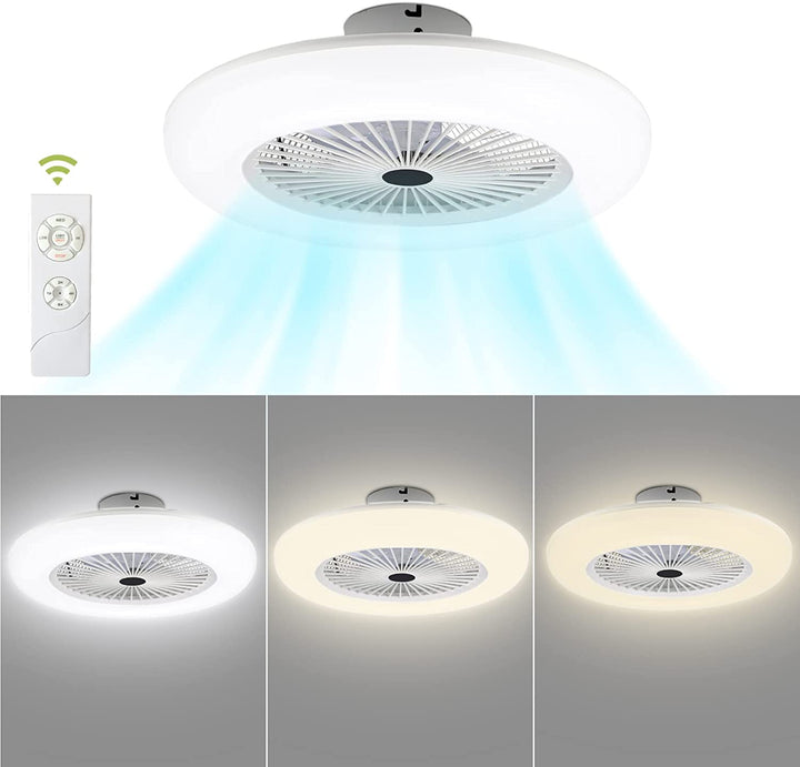 Ceiling fan with lighting 80W with remote control | Bowlift