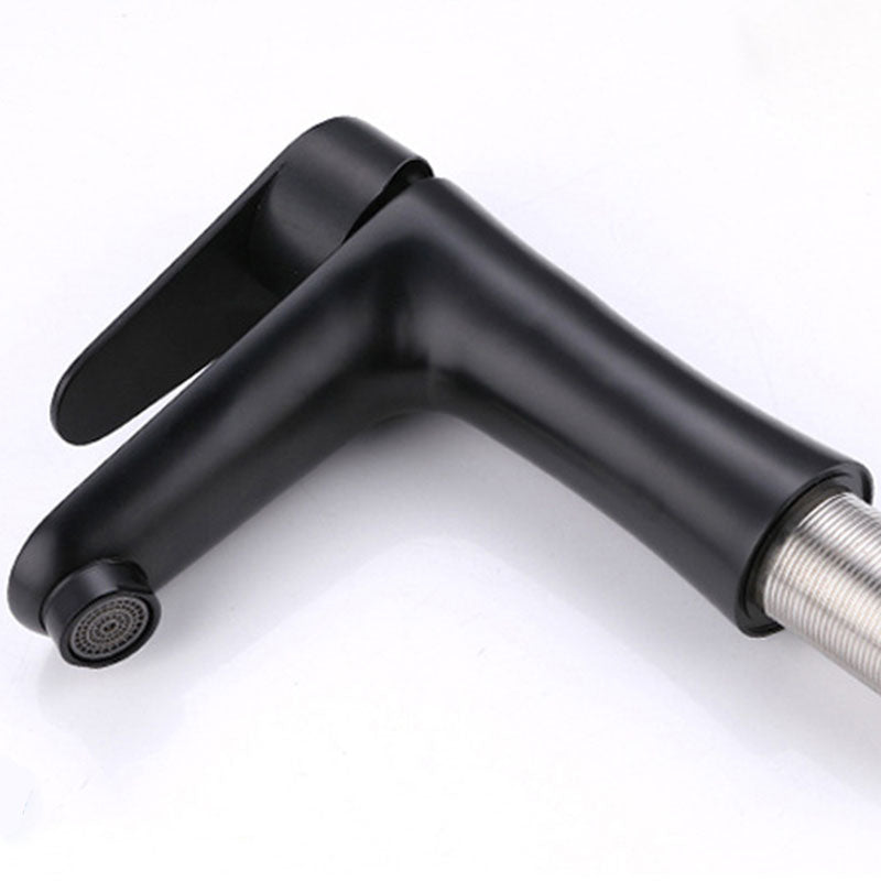 BowLift | Contemporary Stainless Steel Sink Faucet Lever Handles Low Arc Sink Faucet