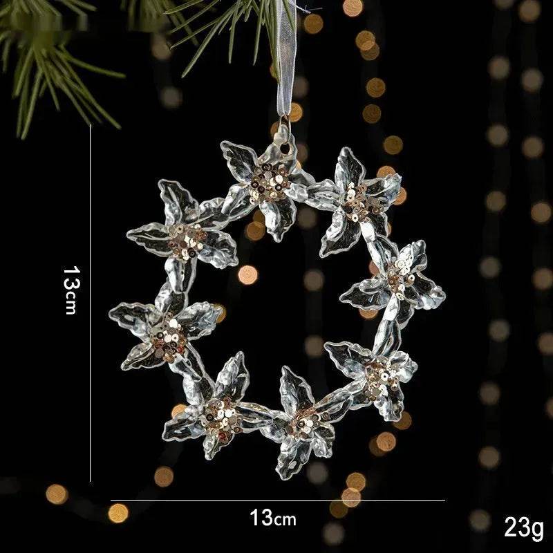 BowLift | Christmas Decorations Sequins Acrylic Transparent Pendant