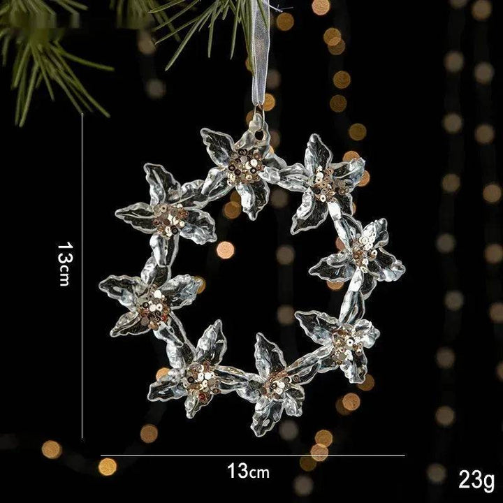 BowLift | Christmas Decorations Sequins Acrylic Transparent Pendant
