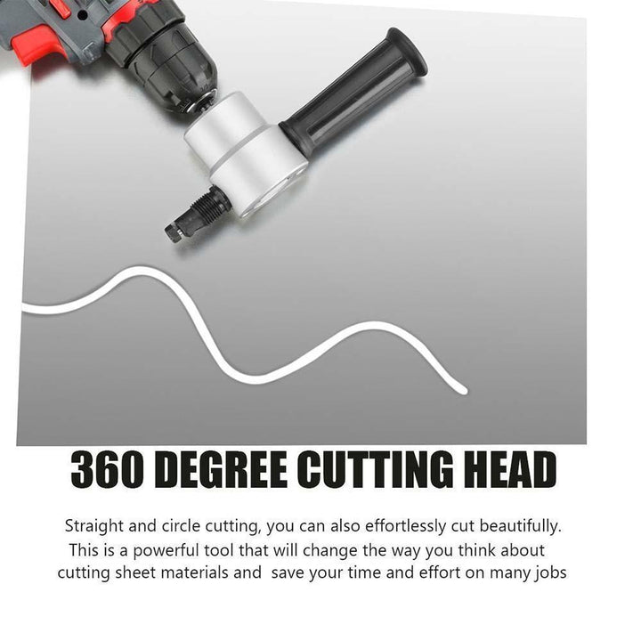 BowLift | Nibbler Cutter Drill Attachment Double Head Metal Sheet