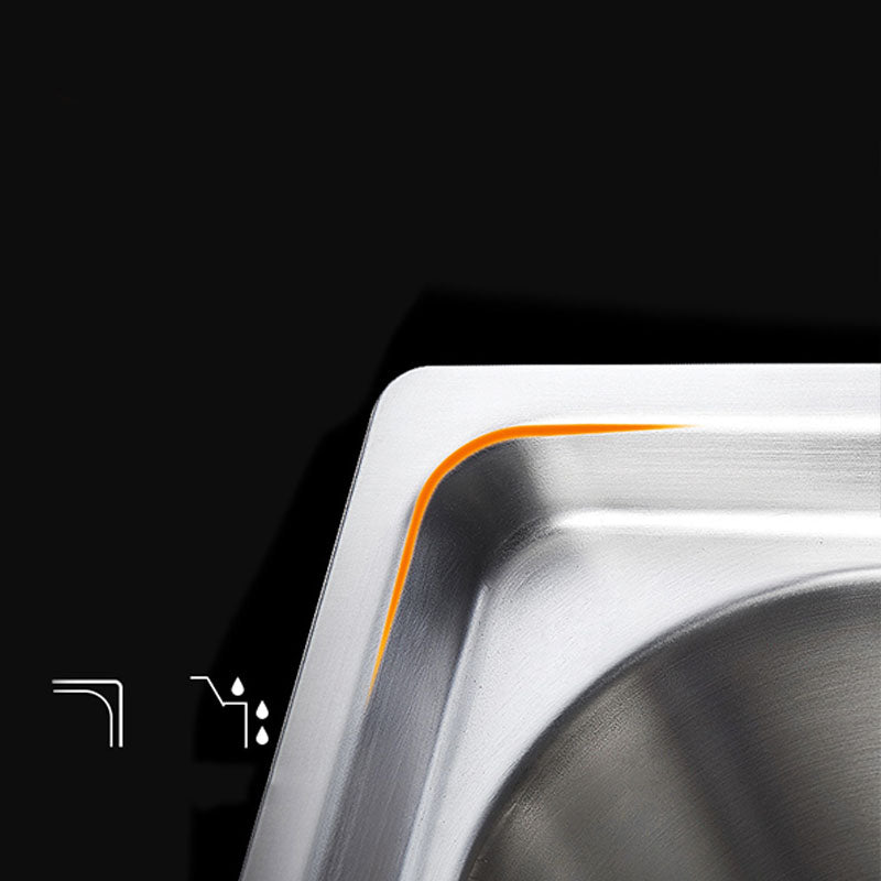 BowLift | Classic Style Kitchen Sink Stainless Steel Kitchen Sink with Drainage Hole Kit