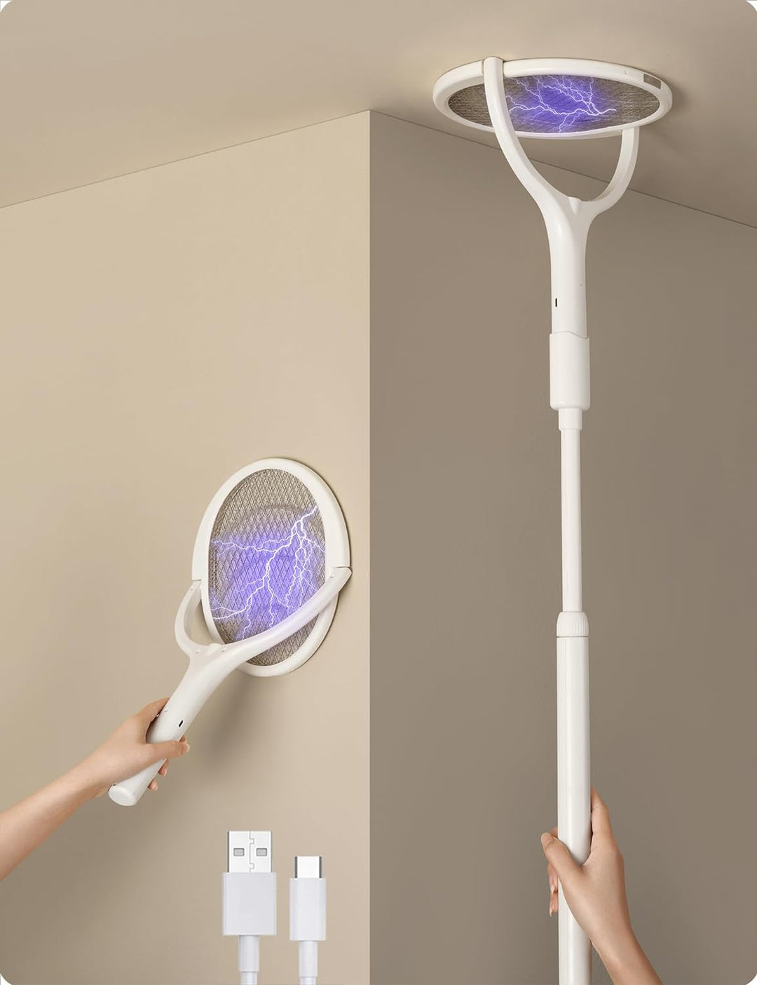 BowLift | Flexible Fly Racket - Rechargeable Electric Fly Swatter