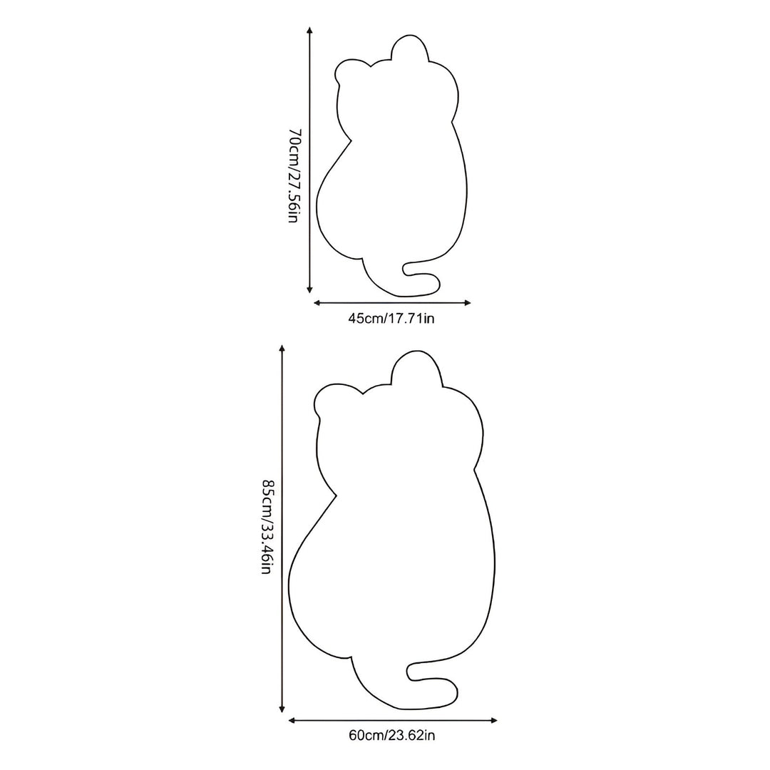 Smaller rug in cat shape – Soft and cozy | Perfect for sofa, shelf or dresser | Bowlift