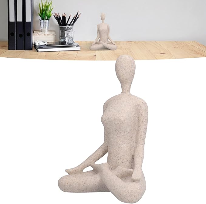 ZenJoy Woman in Yoga Figure – Modern Interior Decoration made of Resin | Bowlift