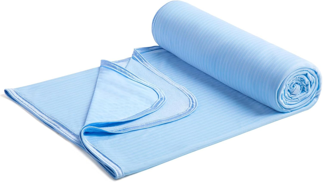 Cooling Blanket –   Q-Max>0.5, Lightweight Bamboo Fiber, Breathable & Soft, All-Season Cool Comfort | Bowlift
