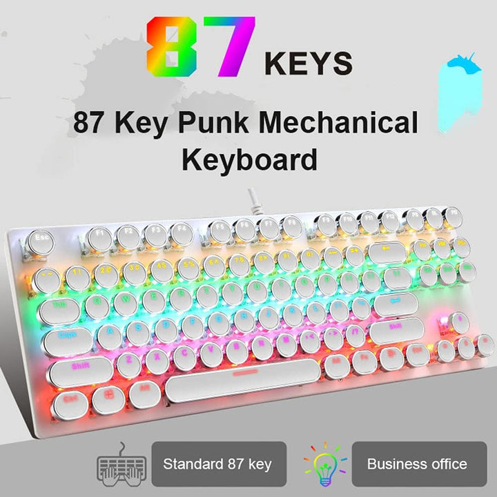 BowLift | 87-Key Mechanical Gaming Keyboard RGB Backlit Blue Switch