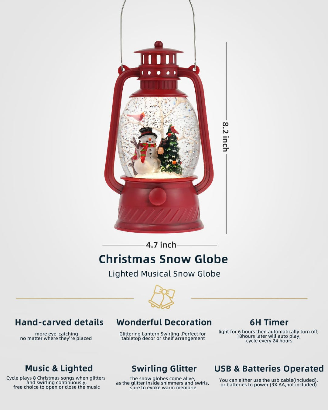 BowLift | Autumn Gloss Decorative Lamp with Pumpkins – Warm LED Light and 6-Hour Timer
