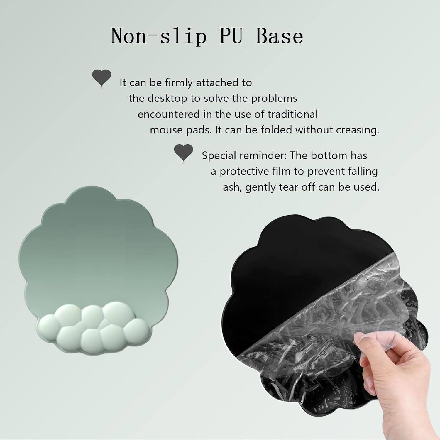 BowLift | Cloud-Shaped Ergonomic Wrist Rest Set with Mouse Pad & Coaster – Zeyora