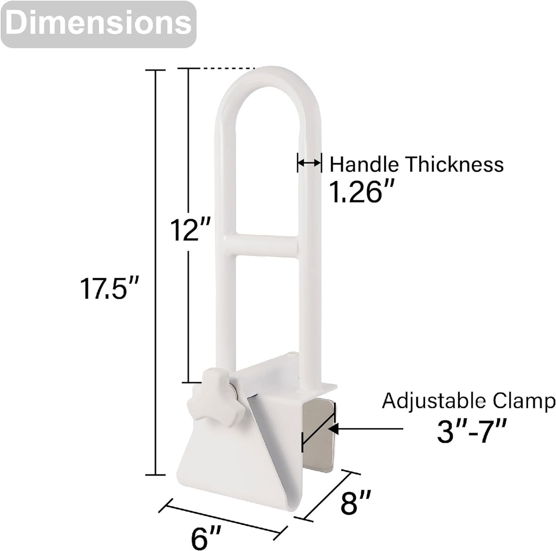 BowLift | Bathtub Safety Grab Bar for Seniors & Mobility Support – No Drill, Secure Bathroom Handle