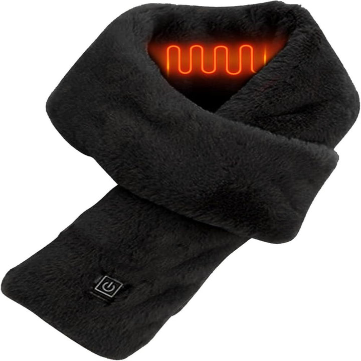 BowLift | Heated Faux Fur Scarf UK – Rechargeable USB Winter Scarf, Soft Thermal Neck Warmer