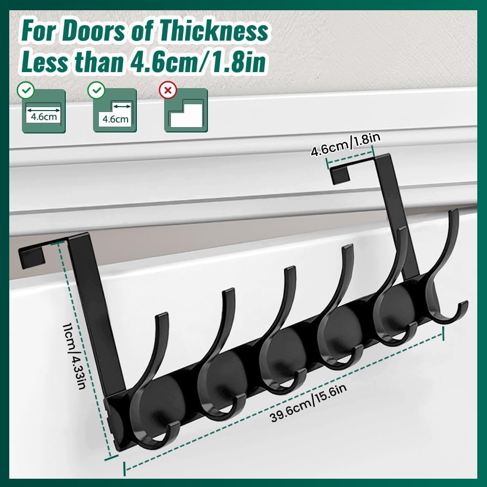 BowLift | Over Door Hanger with 6 Hooks