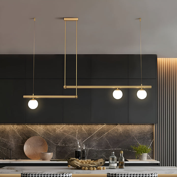 BowLift | Nordic Glass Linear Luxury Pendant Lamp
