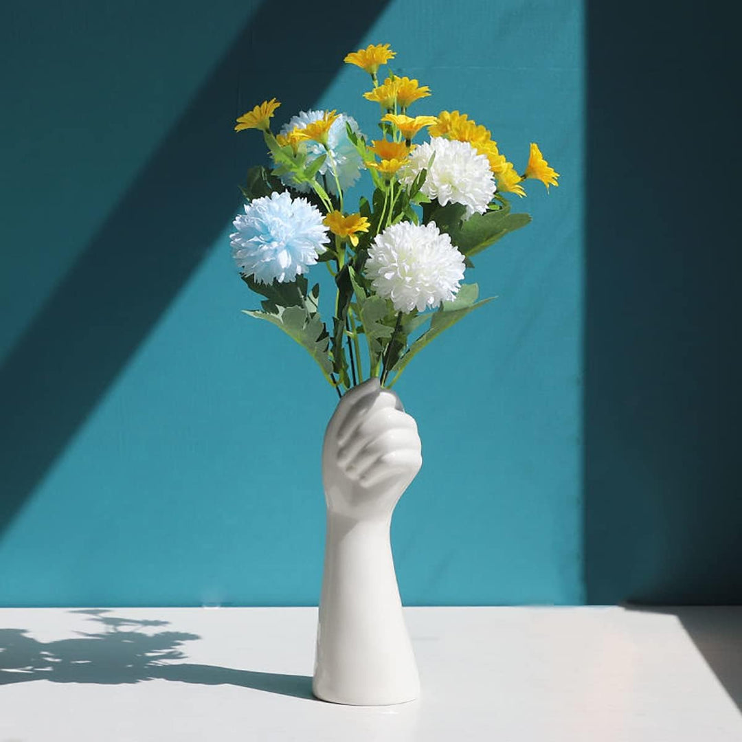 BowLift | Nordic Style Golden Hand Ceramic Vase - Modern Decorative Centerpiece for Home & Office