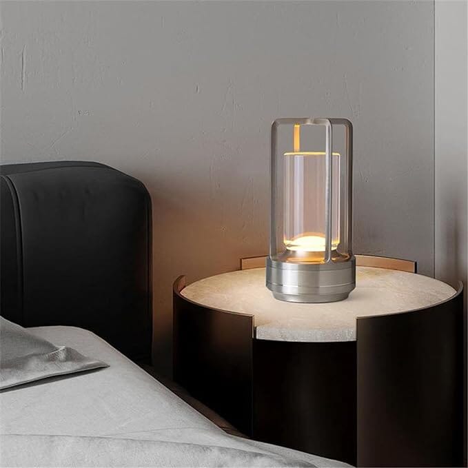 BowLift | Wireless Lantern Lamp with Crystal Shade