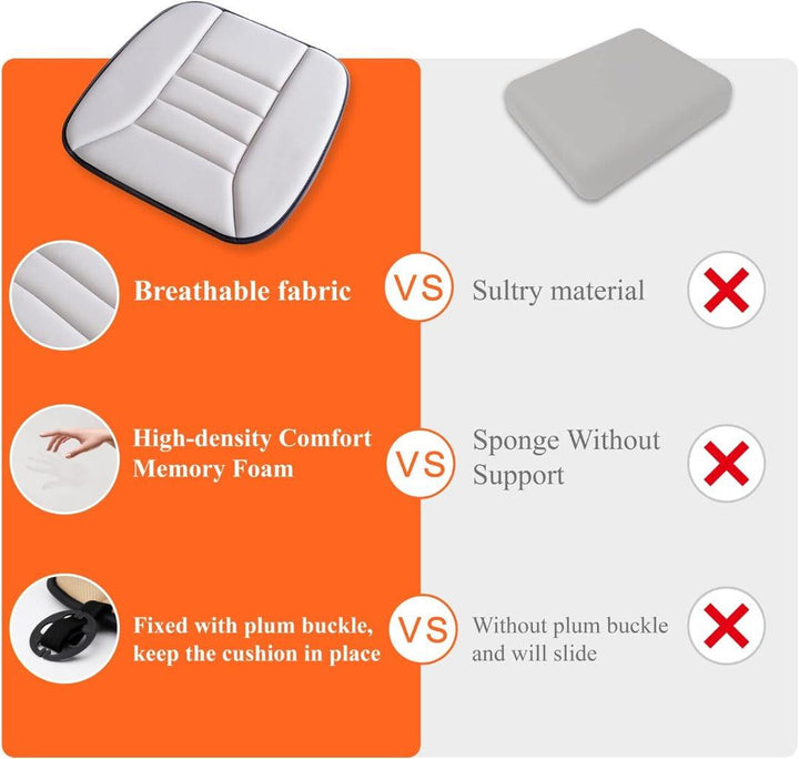 Comfort Memory Foam Car Seat Cushion Bowlift