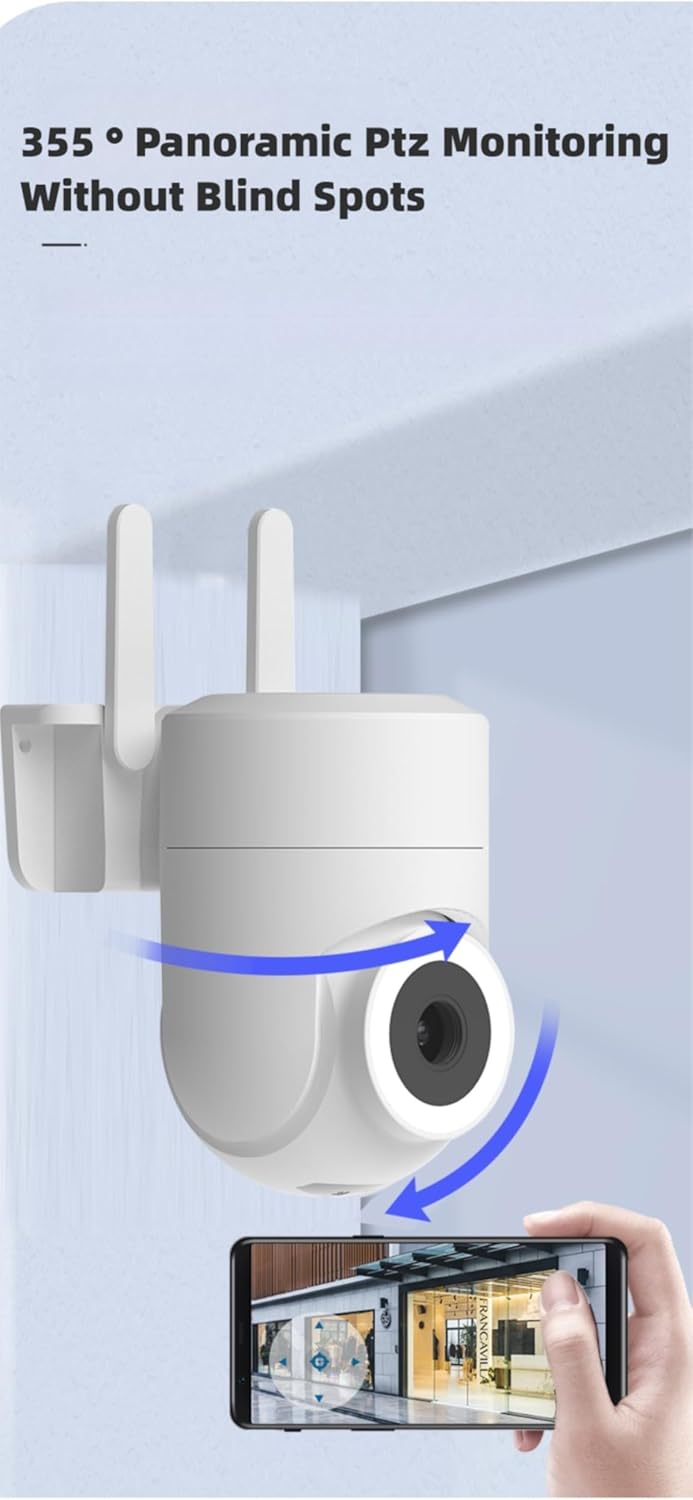 BowLift | Outdoor & Indoor Security Camera 2K 355° View with Night Vision