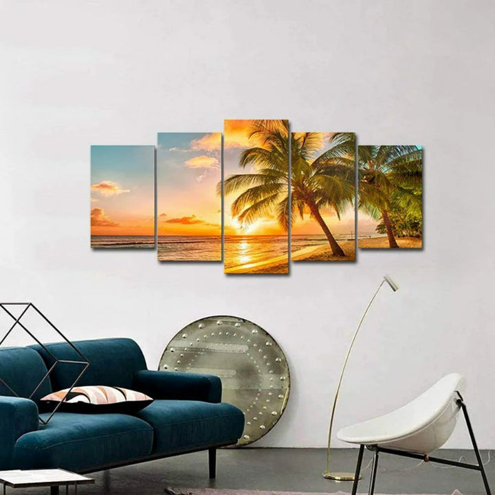 Set Of 5 Cozy Sea Art Canvas | Bowlift