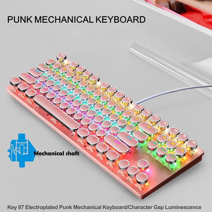 BowLift | 87-Key Mechanical Gaming Keyboard RGB Backlit Blue Switch