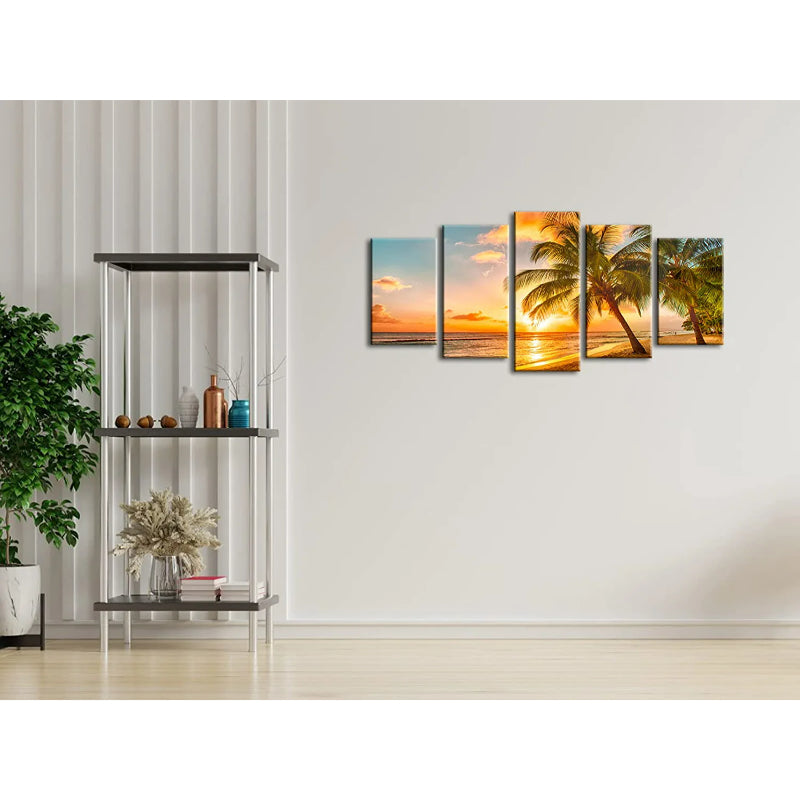 Set Of 5 Cozy Sea Art Canvas | Bowlift