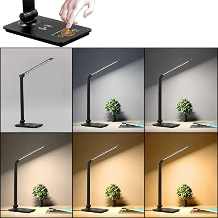 BowLift | ModernGlow - Wireless Charging LED Desk Lamp with Touch Control