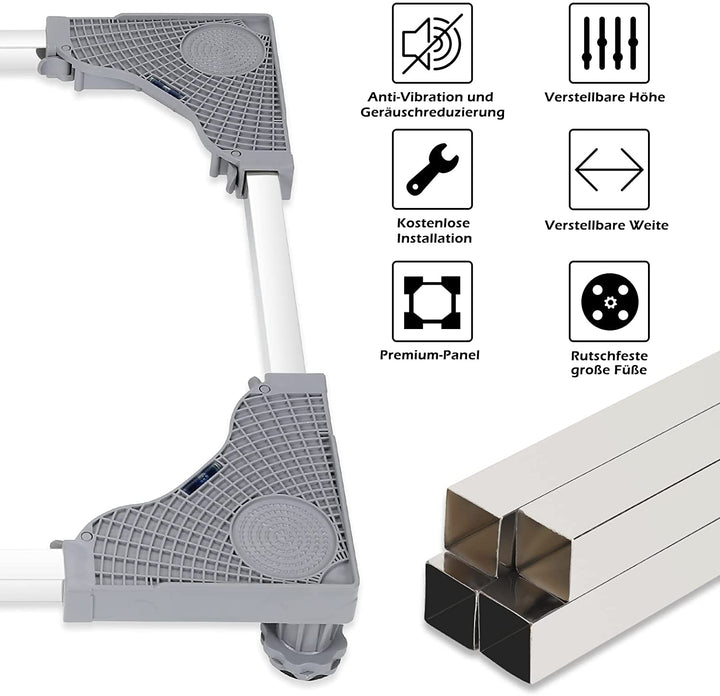 Washing machine underframe base adjustable | Bowlift