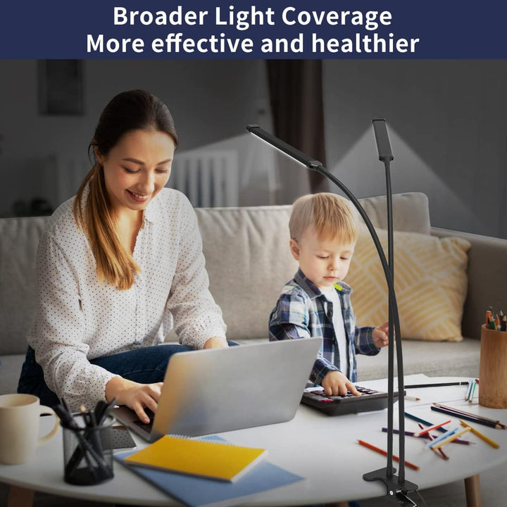 BowLift | 77 LED Desk Clamp Lamp with 70cm Flexible Gooseneck – Ravien