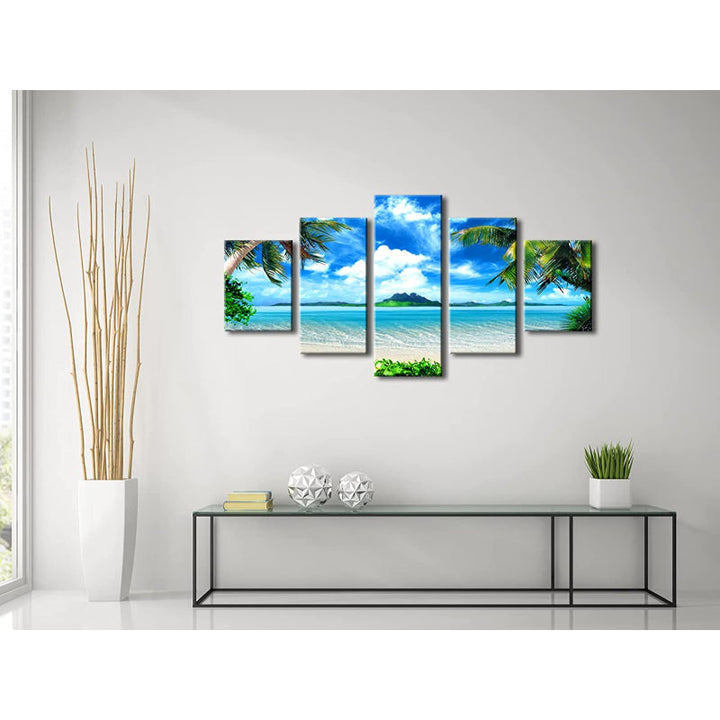 5 Piece Ocean Landscape Canvas Wall Art Painting | Bowlift