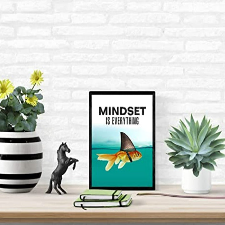 Mindset Is Everything - Motivational Wall Art Poster | Bowlift