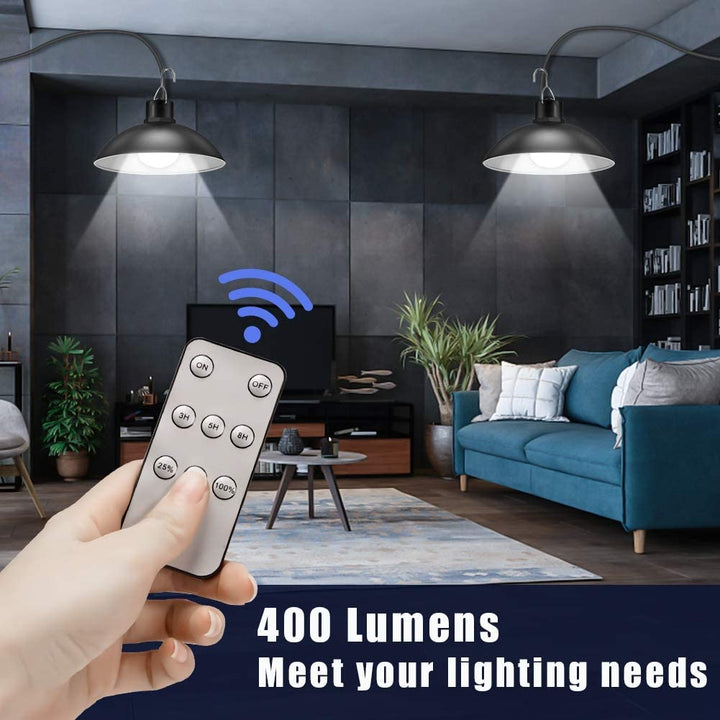 SolarDuo LED Lamp Set on Solar Energy with Remote Control | Bowlift