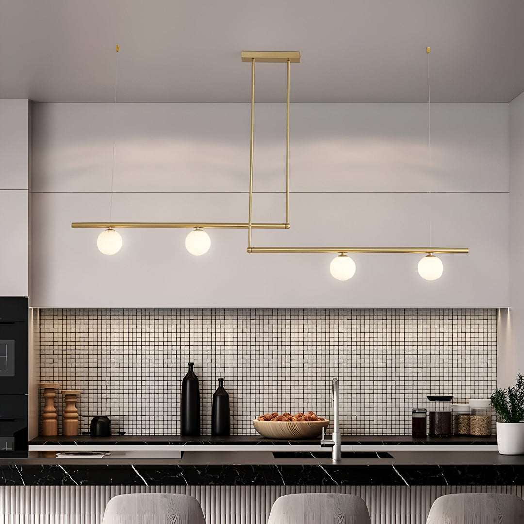 BowLift | Nordic Glass Linear Luxury Pendant Lamp