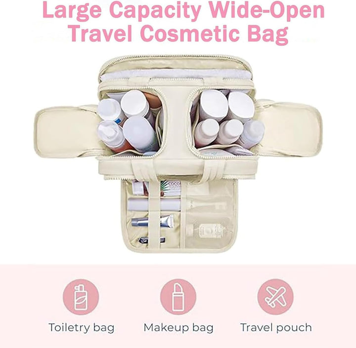 BowLift | 4-in-1 Puffy Toiletry Bag for Women – Large Travel Makeup & Skincare Organiser