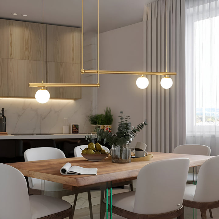 BowLift | Nordic Glass Linear Luxury Pendant Lamp