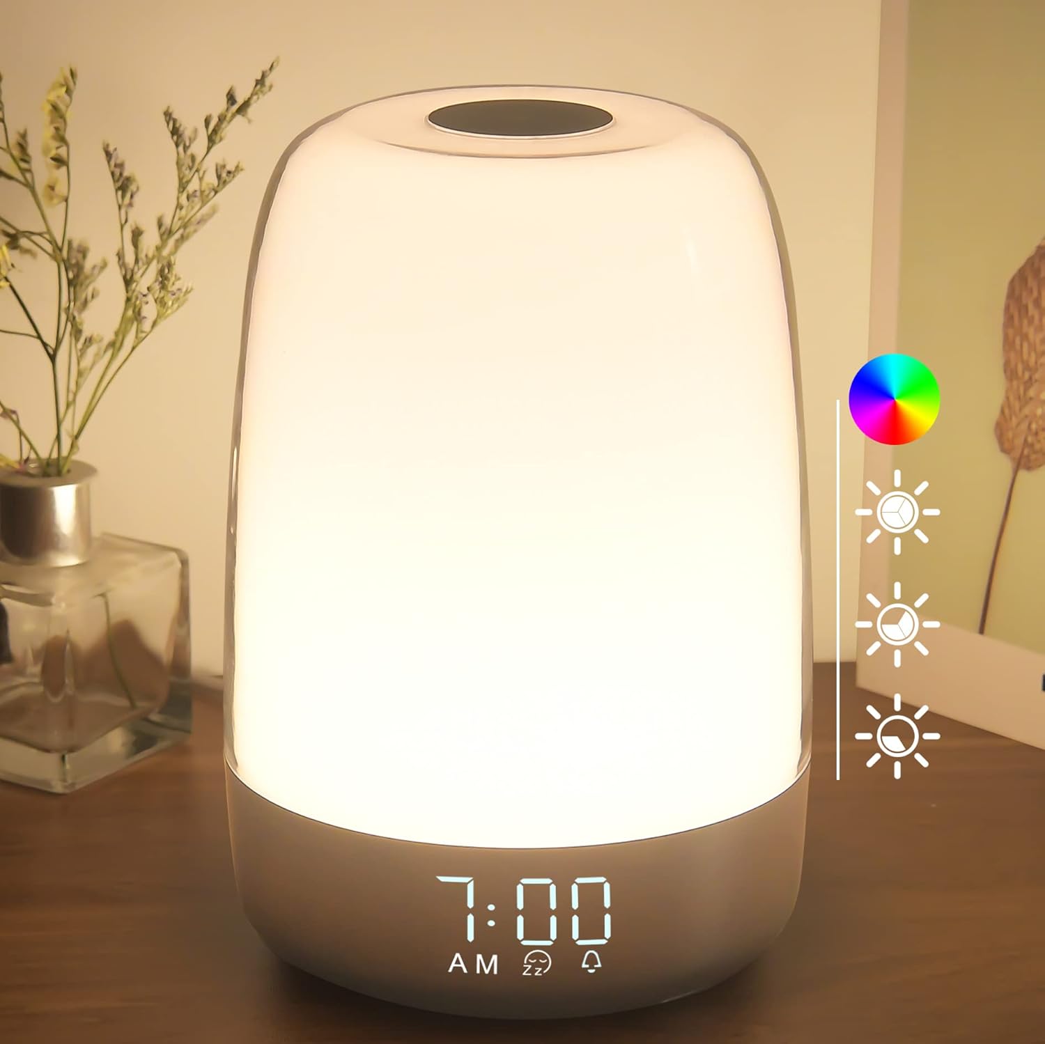 BowLift | Aurora Wake-Up Light with Natural Sounds – Gentle Sunrise Alarm Clock for a Refreshing Start