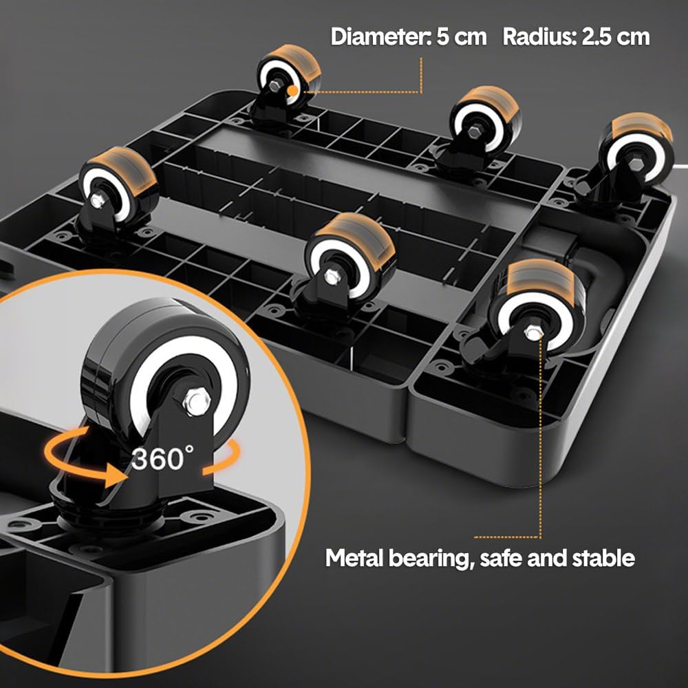 BowLift | 6-Wheel Folding Hand Truck with 227 kg Capacity & Telescopic Handle – LoadMaster