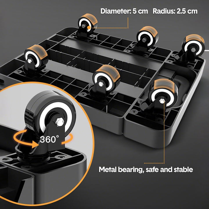 BowLift | 6-Wheel Folding Hand Truck with 227 kg Capacity & Telescopic Handle – LoadMaster