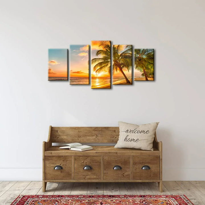 Set Of 5 Cozy Sea Art Canvas | Bowlift