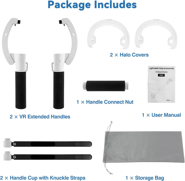 BowLift | VR Controller Extension Handles for Meta Quest 2 – Kynaro