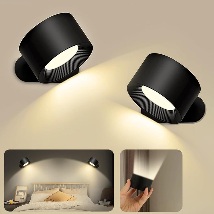 BowLift | FlexiLamp – Wireless Rechargeable 360° LED Wall Light for Indoors & Outdoors