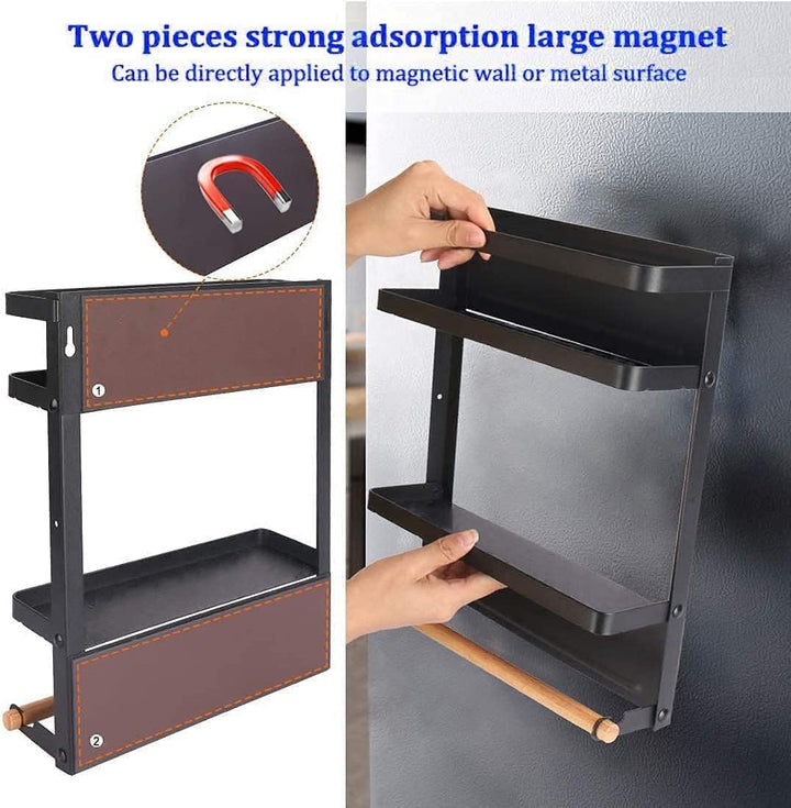 BowLift | Magnetic Fridge Spice Rack with Paper Towel Holder – Oryden