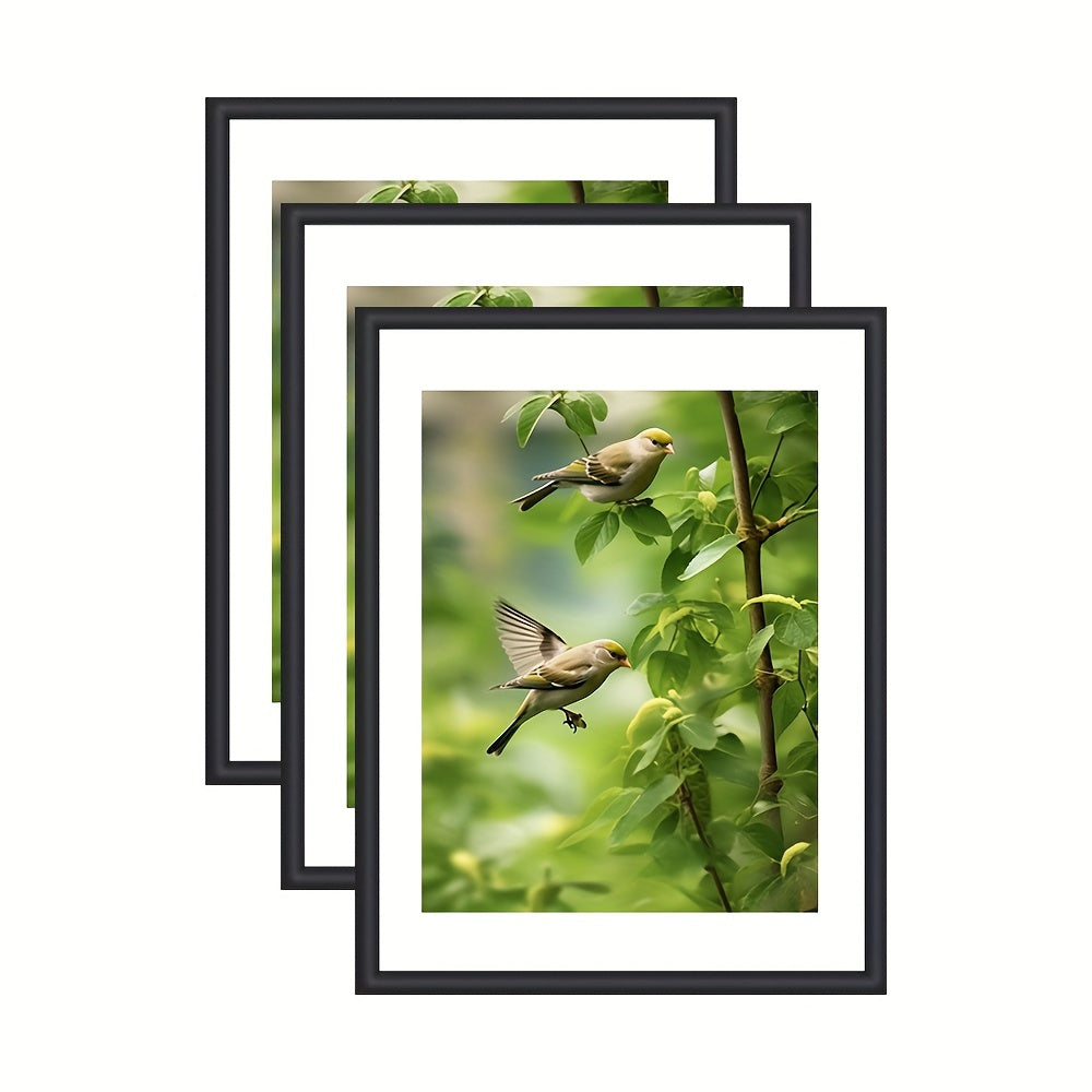 GalleryFrame – Set of 3 Black Photo Frames for Walls and Tables Bowlift