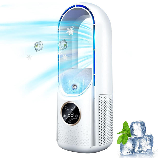 Bladeless Portable Air Conditioner | Ultra-Quiet, Ergonomic Design & Ideal for Home and Office Use | Bowlift